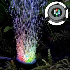 Multi-Colored LED Aquarium Bubbling Stone Disk